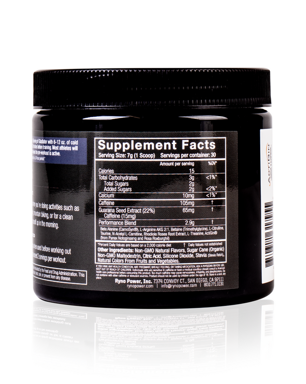 Gladiator Concord Grape Pre-Workout Drink Mix