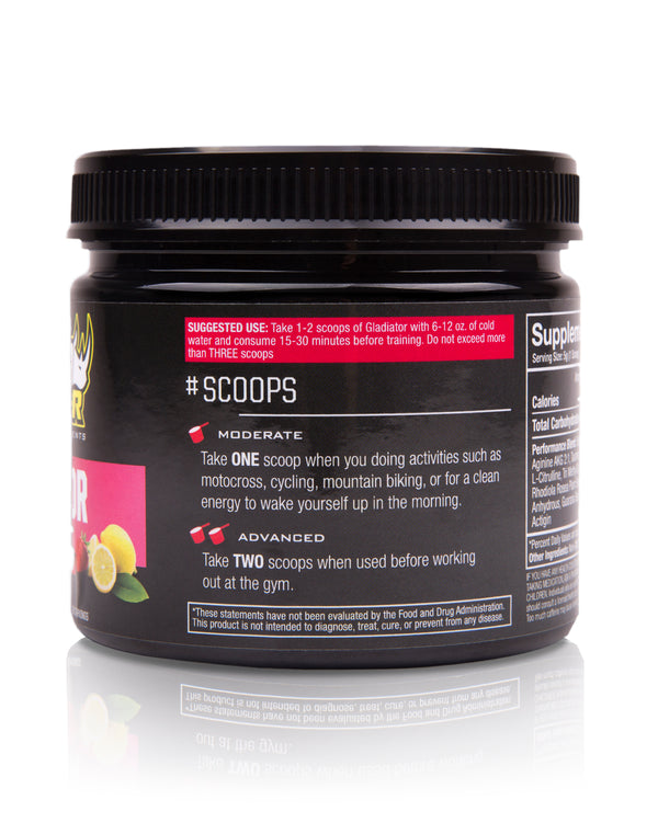 Gladiator Strawberry Lemonade Pre-Workout Drink Mix