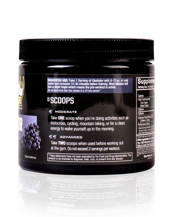 Gladiator Concord Grape Pre-Workout Drink Mix