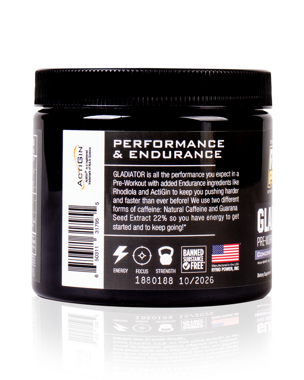 Gladiator Concord Grape Pre-Workout Drink Mix
