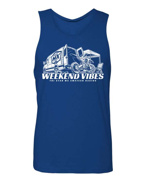 Weekend Vibes Tank - Royal Blue