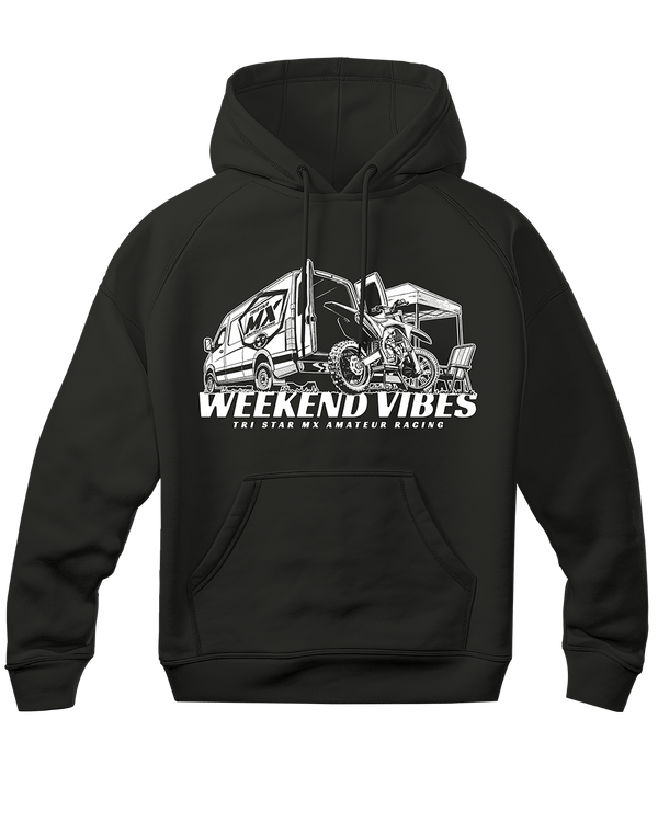 WEEKEND VIBES Hoody - Black